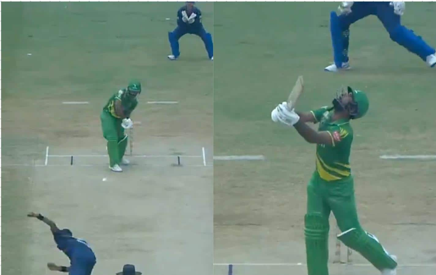 Fakhar dismissed by Hasnain [Screengrab]
